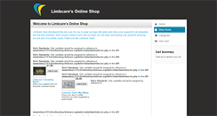 Desktop Screenshot of onlineshop.limbcare.org