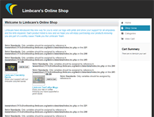 Tablet Screenshot of onlineshop.limbcare.org